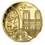 Gothic Era Europa France 50€ 2020 gold  gold coin - Proof quality 