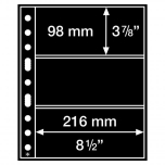  Plastic pocket Grande 3 S (Black) for stamps