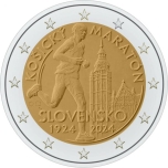 Slovakia 2€ commemorative coin 2023 - 100th anniversary of the Košice Peace Marathon