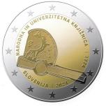 Slovenia 2€ commemorative coin 2024 -  250 years of National and University Library (Narodna in univerzitetna knjižnica)