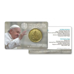 Vatican 50 cents 2024. Coin card