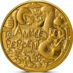 Lunar Year of the Snake 2025 France 0,25€ Brilliant Uncirculated Coin