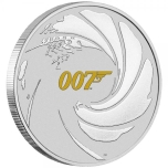 "Джеймс Бонд 007 - ". Тувалу 1 $ 2021. года. 99,99% серебряная монета с цветной печатью,31,1 гp.