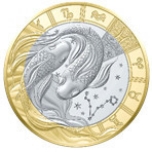 Zodiac Series  Pisces. France 5€ 2025  base metal coin