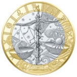 Zodiac Series Libra. France 5€ 2025  base metal coin