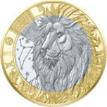 Zodiac Series Leo. France 5€ 2025  base metal coin