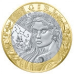 Zodiac Series Virgo. France 5€ 2025  base metal coin