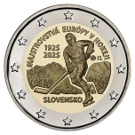 Slovakkia 2025 a 2 € juubelimünt - 100 aastat Slovakkias 1925.a. peetud Jäähoki EM