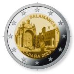 Spain 2€ commemorative coin 2025 -Old City of Salamanca