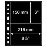  Plastic pocket Grande 2 S (Black) for stamps