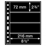  Plastic pocket Grande 4 S (Black) for stamps