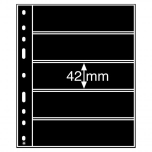 Optima margileht 5 vahega (42 x 180 mm), must tasust 